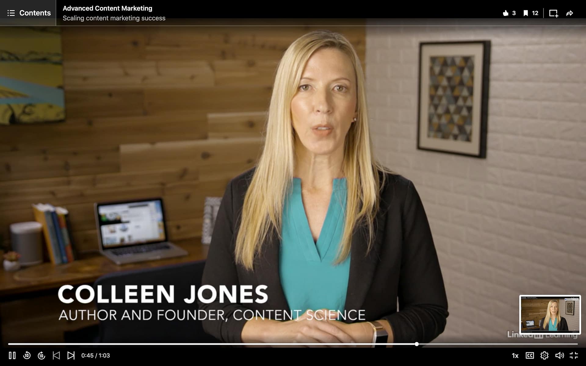 advanced content marketing on linkedin learning