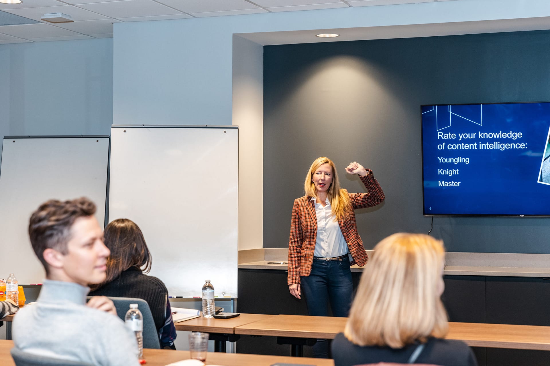 colleen jones speaking at an event